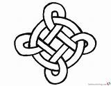 Knot Celtic Template Simple Coloring Pages Printable Drawing Step Kids Clipartmag sketch template