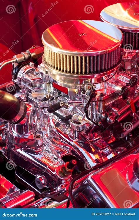 chrome engine stock image image  repair mechanics