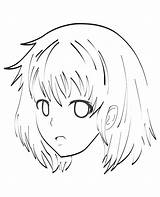 Manga Coloring Face Pages Character Kids Anime Simple Female Very Mangas Celine Color Justcolor Adult sketch template
