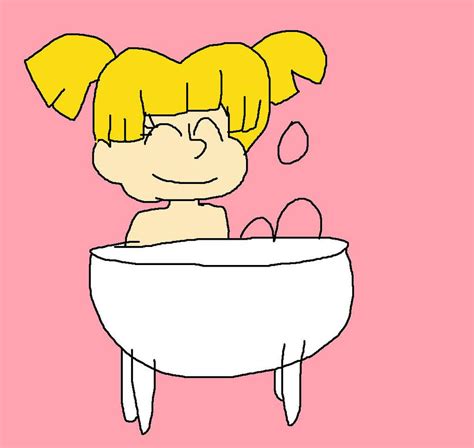 angelica pickles age 3 taking a bubble bath by
