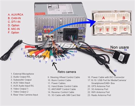 double din chinese android car stereo wiring diagram