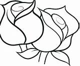 Coloring Pages Rose Flowers Flower Simple Drawing Roses Kids Easy Color Print Pretty Printable Rosemaling Preschoolers Colouring Sheets Clip Unique sketch template