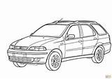 Coloring Fiat Palio Pages 500 Cars Main Drawing Paper Skip sketch template