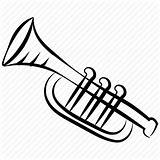 Euphonium Horn Trombone Instrument Tuba Sax Musical Drawing Trumpet French Icon Music Getdrawings Drawn Hand Alto sketch template