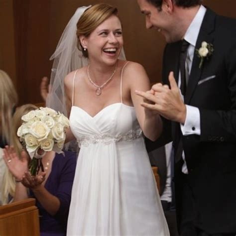 Pam Beesly In The Office Tv Wedding Dresses Ranked From Best To