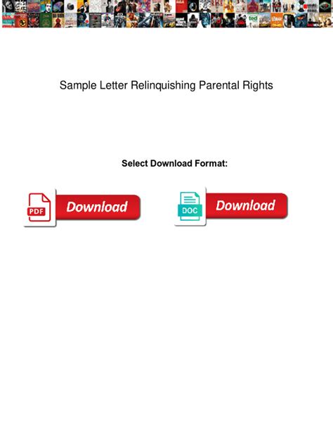 fillable  sample letter relinquishing parental rights sample