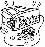 Raisins Coloring Pages Food Kidprintables Snacks Return Main Firm Trainer Fitness Gif Jerky Beef sketch template
