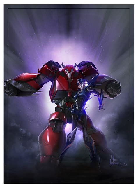 Augusto Barranco Transformers Prime Comic Cover And