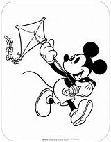 Mickey Kite Disneyclips sketch template