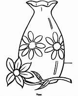 Vase Coloring Flower Pages Easy Printable Outline Flowers Drawing Kids Clipart Templates Simple Cliparts Clip Honkingdonkey Traceable Fun Shapes Print sketch template