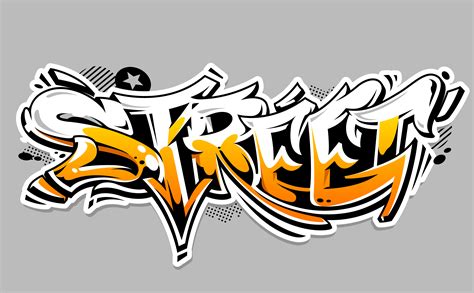 street graffiti vector lettering  vector art  vecteezy