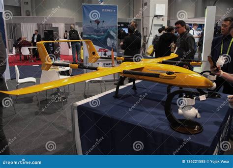 yellow drone  ces  editorial image image  cameras