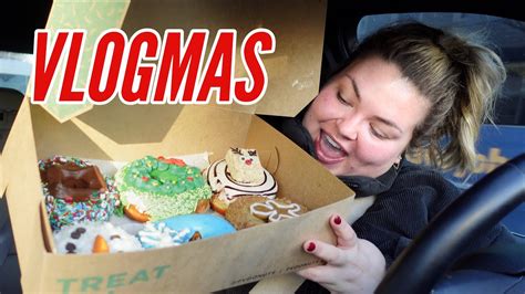 road trip  holiday donuts vlogmas day  youtube