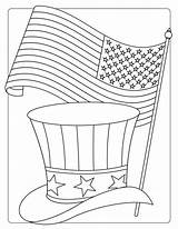 July 4th Coloring Pages Hat Fourth Color Kids Crafts Flag Printable Choose Board Sheknows sketch template
