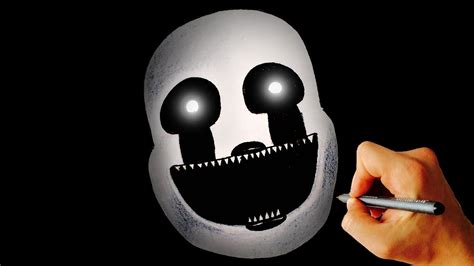 how to draw nightmarionne from fnaf 4 halloween edition drawing tutorial youtube