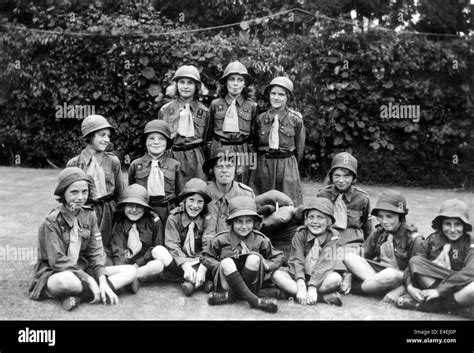 brownie girl guides  guiding guide group  uk stock photo alamy