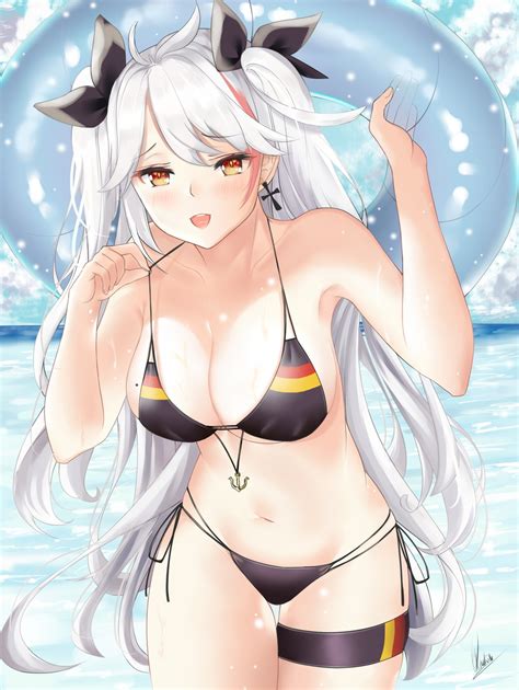 Piukute062 Azur Lane Prinz Eugen Azur Lane Bikini Garter