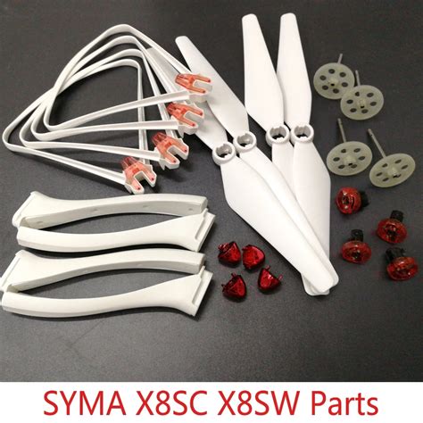 buy syma drone xsc xsw spare parts main propellers cover landing shelf