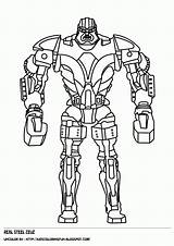 Steel Real Noisy Boy Zeus Coloring Pages Robots Other sketch template