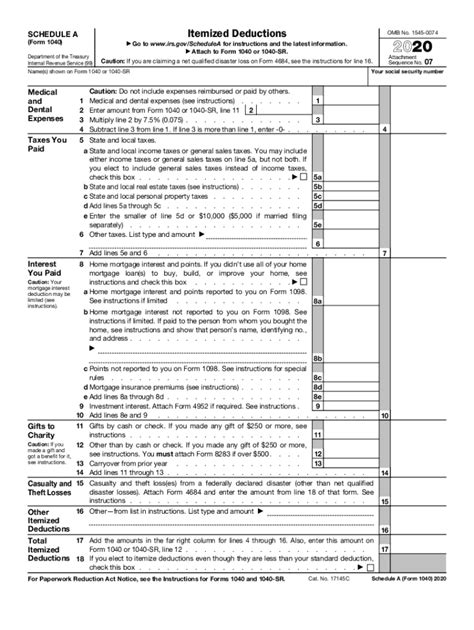 irs  schedule    fill  tax template