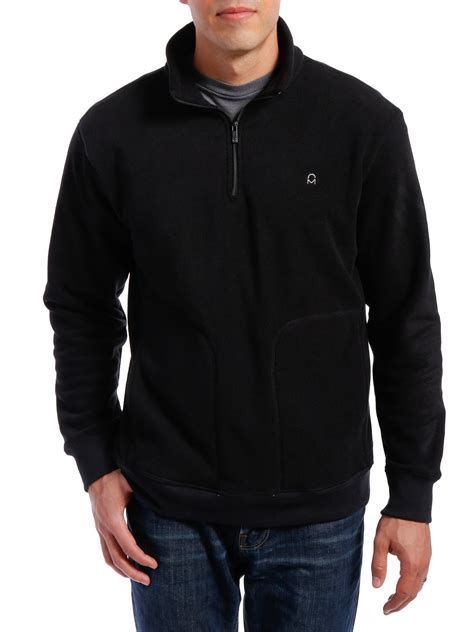 mens soft fleece  zip pullover noble mount