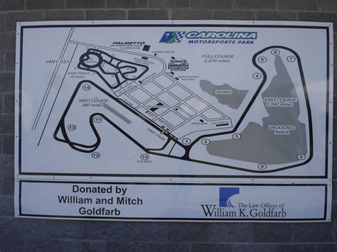 kershaw carolina motorsports park track map karting motorsport park