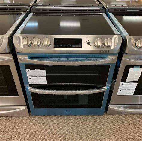 lg  cu ft electric double oven   range  convection   stock today