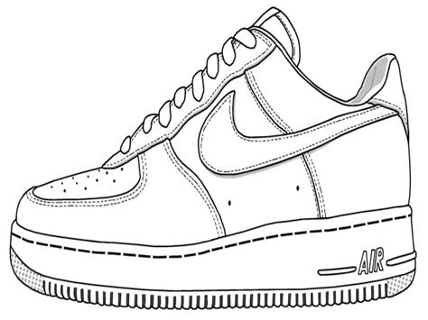air force  shoes coloring pages demian blog