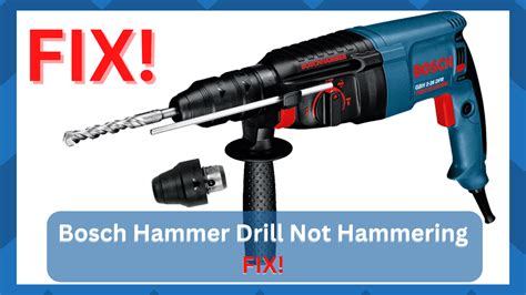 ways  fix bosch hammer drill  hammering hookedontool