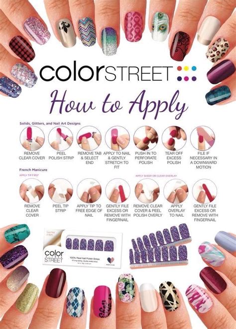 How To Apply Color Street Color Street In 2019 Color Street Color