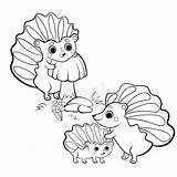 Outline Hedgehog Hedgehogs Animals sketch template