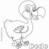 Coloring Dodo Pages Sheets Bird Printable Printables Coloringfolder sketch template