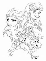 Elsa Frozen Coloring Anna Pages Kristoff Sven Disney Drawing Color Deviantart Sheets Sketch Drawings Und Ausmalbilder Choose Board Girls Besuchen sketch template
