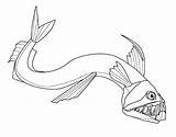 Viperfish Coloring4free Hunts sketch template