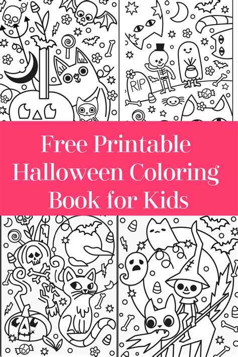 halloween easy coloring pages