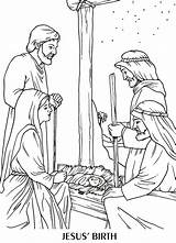 Jesus Nacimiento Manger Colouring Ages Books Sermons4kids sketch template