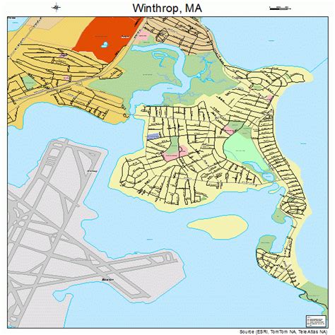 winthrop massachusetts street map