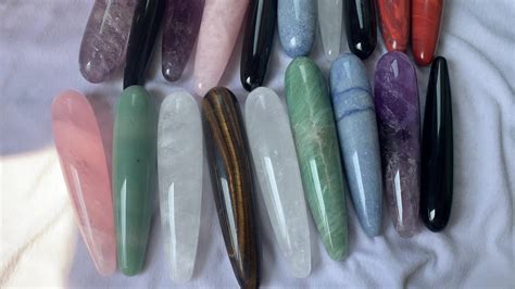 natural rose quartz dildo yoni healing crystal massage wand dildos for