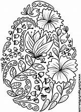 Coloring Pages Easter Egg Flower Colouring Adult Eggs Printable Sheets Kids Color Mandala Books Cute Embroidery Designs Amtgard Doodles Choose sketch template