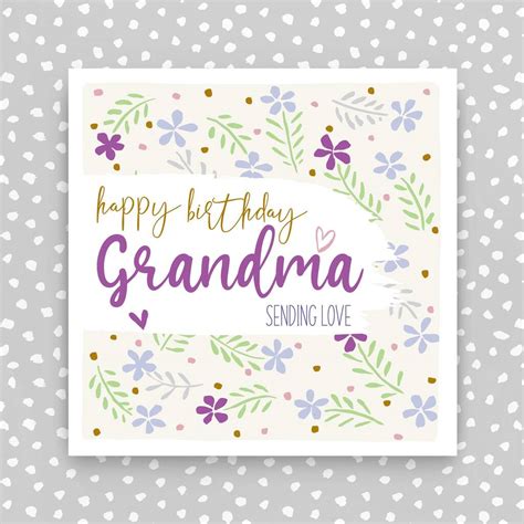 happy birthday grandma card  molly mae