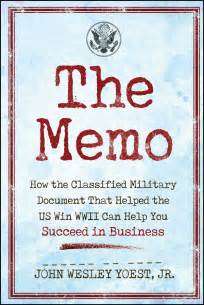 memo book  john wesley yoest official publisher page simon schuster