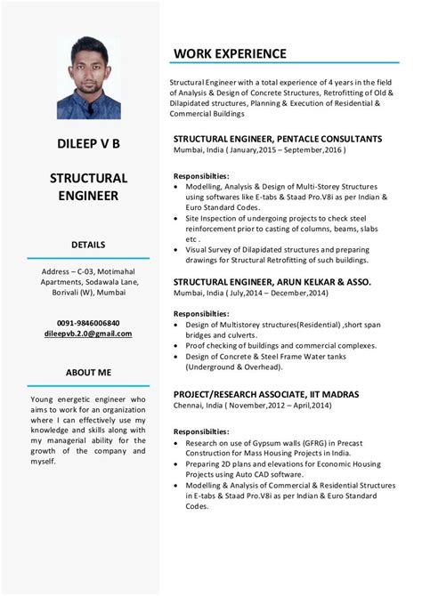 structural engineer resume