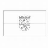 Wappen Hessen Flagge Malvorlage Coloriage Bayern Hesse Hellokids Bandera Basse Saxe sketch template