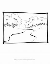 Coloring Designlooter Landscapes sketch template