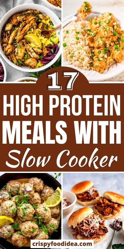 easy high protein slow cooker recipes      protein