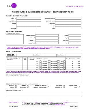printable drug testing forms pdffiller