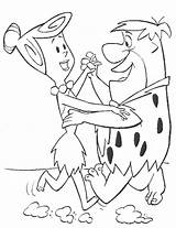 Flintstones Coloring Kids Pages Cartoon Cartoons Color Fun Printable Characters Flintstone Votes Book sketch template