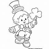 Gnome Shamrock Patricks Xcolorings Leprechaun sketch template