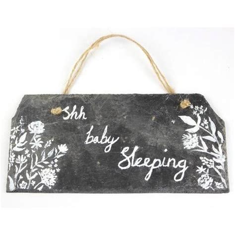 shh baby sleeping sign hand painted  reclaimed slate baby