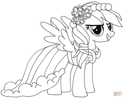 rainbow dash coloring page  printable coloring pages
